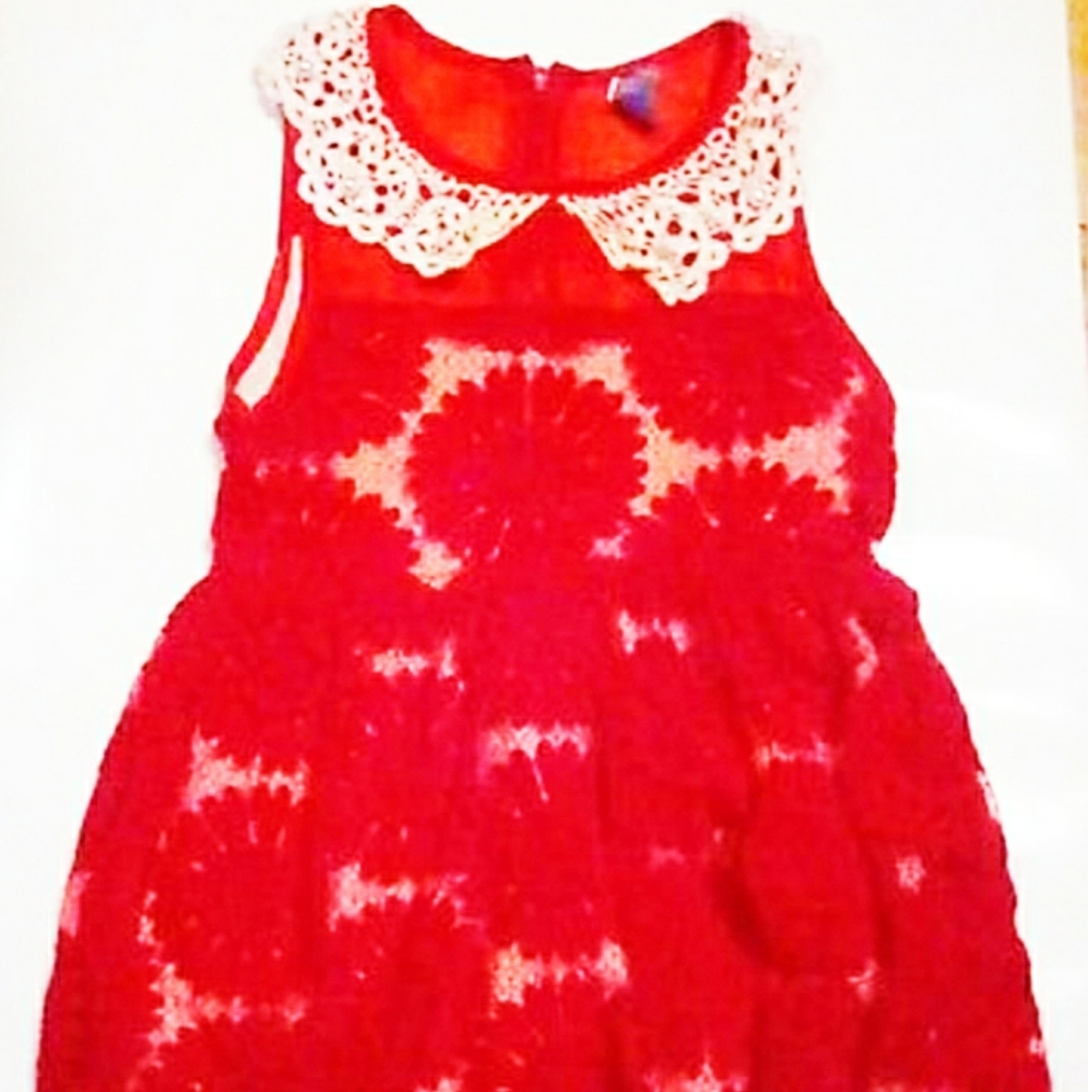 Zara Dress Red Lace Dress